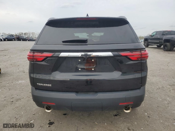2023 Chevrolet Traverse LS with VIN 1GNERFKW2PJ269158, listed as a Copart auction lot 50383185 with 23,590 mi miles and Salvage Title. Bid and sale history available at carsss.com. Image 6.