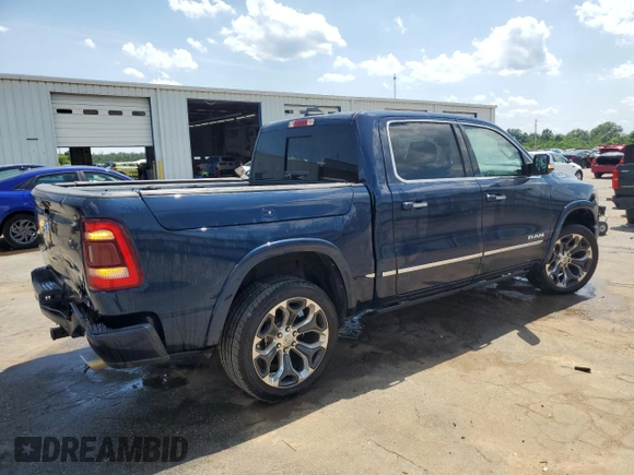 2020 Ram 1500 Limited z VIN 1C6RREHT1LN129498, wystawiony jako Copart lot #57706815 z przebiegiem 66 394 mil mil oraz Szkoda całkowita • Salvage title. Historia ofert i sprzedaży dostępna na DreamBid. Obrazek 3.