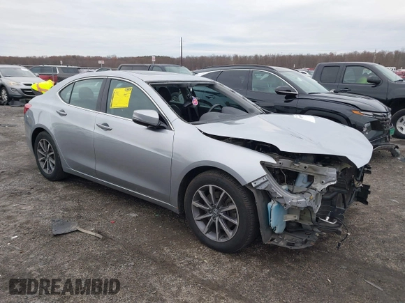 2019 Acura TLX with VIN 19UUB1F3XKA009435, listed as a IAAI auction lot 40999644 with 65,811 mi miles. Bid and sale history available at carsss.com. Image 1.