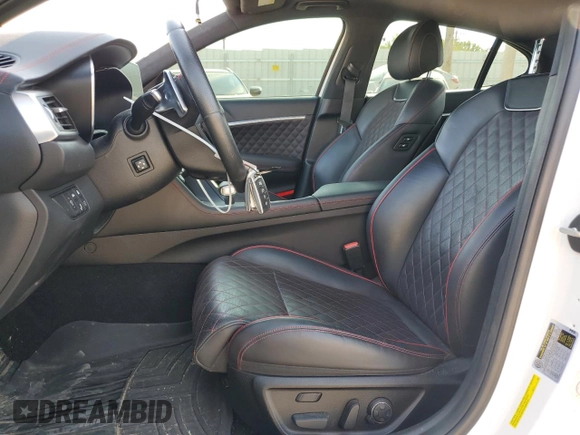 2020 Genesis G70 3.3T with VIN KMTG34LEXLU063223, listed as a Copart auction lot 74316164 with 48,317 mi miles and Salvage Title. Bid and sale history available at carsss.com. Image 7.