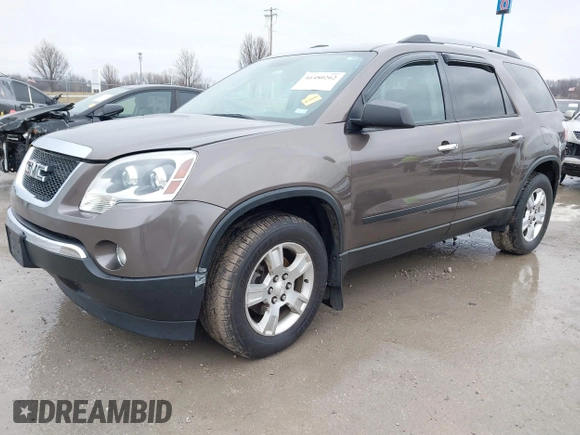 2011 GMC Acadia SL with VIN 1GKKRNED3BJ141640, listed as a IAAI auction lot 41480262 with 164,689 mi miles and . Bid and sale history available at carsss.com. Image 20.