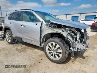 2021 Toyota RAV4 XLE Premium with VIN 2T3C1RFVXMC170581, listed as a Copart auction lot 58327005 with 54,200 mi miles and Salvage title. Bid and sale history available at DreamBid. Image 4.