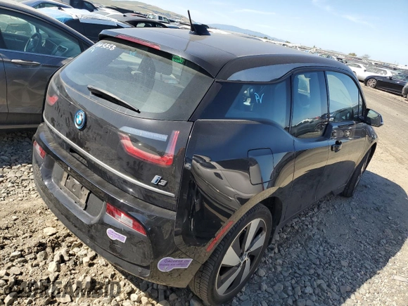 2019 BMW i3 with VIN WBY8P2C58K7E78003, listed as a Copart auction lot 52503174 with 42,000 mi miles. Bid and sale history available at carsss.com. Image 3.