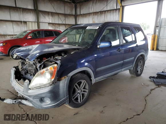 2005 Honda CR-V EX with VIN JHLRD788X5C016097, listed as a Copart auction lot 42830605 with 273,280 mi miles and Salvage Title. Bid and sale history available at carsss.com. Image 1.