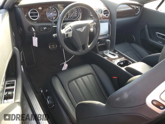 2013 Bentley Continental GT with VIN SCBFT7ZA1DC085265, listed as a Copart auction lot 76097134 with 14,756 mi miles and Salvage Title. Bid and sale history available at DreamBid. Image 8.