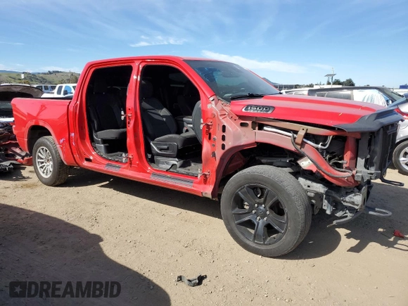 2020 Ram 1500 Big Horn with VIN 1C6SRFFT4LN326031, listed as a Copart auction lot 46547215 with 144,151 mi miles and Salvage Title. Bid and sale history available at carsss.com. Image 4.