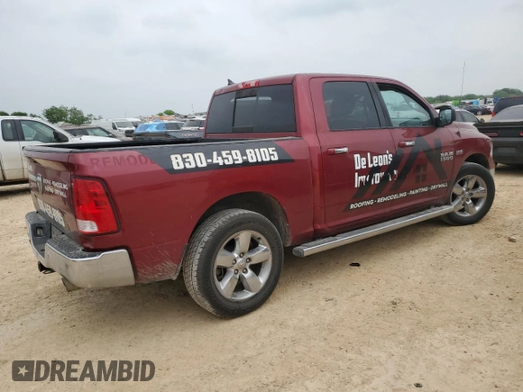 2015 Ram 1500 Outdoorsman with VIN 1C6RR6LTXFS566614, listed as a Copart auction lot 51367015 with 93,490 mi miles and Clean title. Bid and sale history available at DreamBid. Image 3.