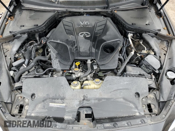 2019 Infiniti Q50 3.0t LUXE with VIN JN1EV7AR3KM593493, listed as a Copart auction lot 52400135 with 0 mi miles and Non Repairable. Bid and sale history available at carsss.com. Image 11.