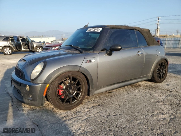 2008 MINI Cooper Convertible S with VIN WMWRH33558TJ45177, listed as a Copart auction lot 79543814 with 102,421 mi miles and Salvage Title. Bid and sale history available at carsss.com. Image 1.
