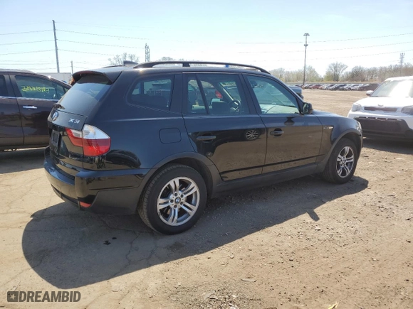 2007 BMW X3 3.0si with VIN WBXPC93427WF15667, listed as a Copart auction lot 53560925 with 2,661,014 mi miles and Clean Title. Bid and sale history available at carsss.com. Image 3.