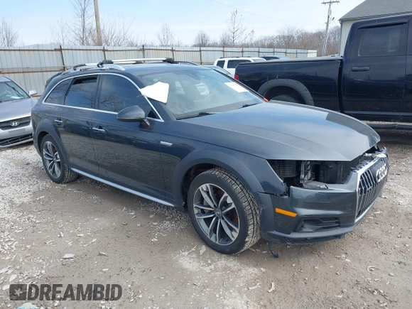 2018 Audi allroad Prestige with VIN WA19NAF41JA048945, listed as a IAAI auction lot 41686949 with 104,340 mi miles. Bid and sale history available at carsss.com. Image 1.