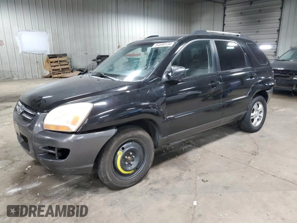 2005 Kia Sportage LX with VIN KNDJF723557033271, listed as a Copart auction lot 84699134 with 182,798 mi miles and Non Repairable. Bid and sale history available at carsss.com. Image 1.