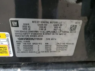 2017 GMC Acadia Limited Limited with VIN 1GKKVSKD3HJ118530, listed as a Copart auction lot 49781575 with 137,167 mi miles and Salvage Title. Bid and sale history available at carsss.com. Image 15.