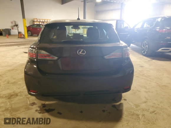 2011 Lexus CT 200h with VIN JTHKD5BH4B2043534, listed as a Copart auction lot 52693605 with 218,142 mi miles and Salvage Title. Bid and sale history available at DreamBid. Image 6.