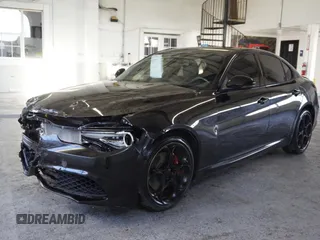 2022 Alfa Romeo Giulia Veloce with VIN ZARFAMBN0N7653455, listed as a Copart auction lot 42807145 with 21,735 mi miles and Salvage Title. Bid and sale history available at carsss.com. Image 2.