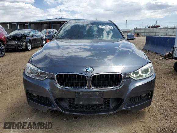 2014 BMW 3 Series 328d xDrive with VIN WBA3K5C59EK300009, listed as a Copart auction lot 54198815 with 83,165 mi miles and Salvage title. Bid and sale history available at DreamBid. Image 5.