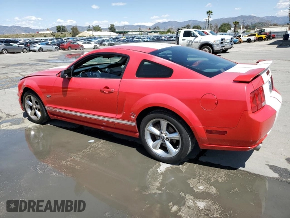 2006 Ford Mustang GT Deluxe with VIN 1ZVHT82H665221722, listed as a Copart auction lot 51848545 with 201,005 mi miles and Salvage Title. Bid and sale history available at carsss.com. Image 2.