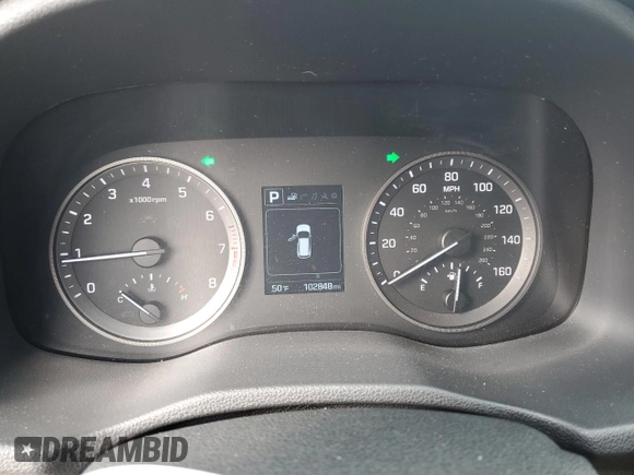 2016 Hyundai Tucson Limited with VIN KM8J3CA23GU175760, listed as a Copart auction lot 50735145 with 102,848 mi miles and Salvage Title. Bid and sale history available at carsss.com. Image 9.