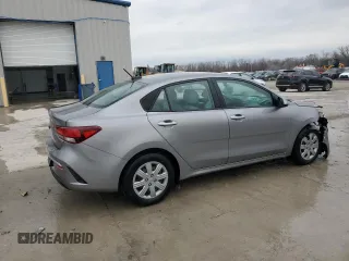 2023 Kia Rio S with VIN 3KPA24AD2PE603329, listed as a Copart auction lot 46631815 with 14,633 mi miles and Salvage Title. Bid and sale history available at carsss.com. Image 3.