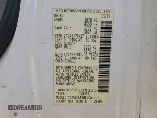 2014 Nissan NV S z VIN 1N6BF0KL9EN108123, wystawiony jako Copart lot #47824075 z przebiegiem 195 767 mil mil oraz Szkoda całkowita • Salvage title. Historia ofert i sprzedaży dostępna na DreamBid. Obrazek 13.