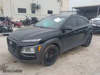 2021 Hyundai Kona NIGHT with VIN KM8K63A5XMU691471, listed as a IAAI auction lot 41589254 with 56,083 mi miles. Bid and sale history available at carsss.com. Image 17.