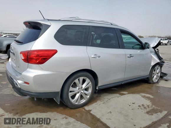 2018 Nissan Pathfinder SV with VIN 5N1DR2MN0JC671320, listed as a Copart auction lot 48250555 with 0 mi miles and Salvage Title. Bid and sale history available at carsss.com. Image 3.