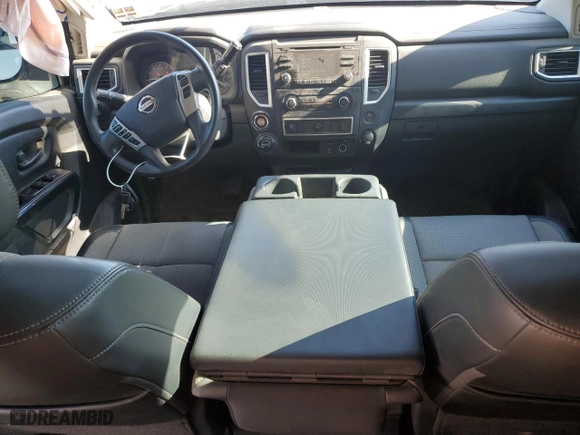 2017 Nissan Titan SV with VIN 1N6AA1EJXHN557468, listed as a Copart auction lot 46920985 with NaN miles and Salvage Title. Bid and sale history available at carsss.com. Image 8.
