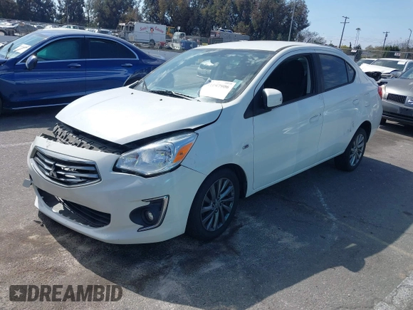 2018 Mitsubishi Mirage G4 SE with VIN ML32F4FJ9JHF15067, listed as a IAAI auction lot 41697906 with 37,906 mi miles. Bid and sale history available at carsss.com. Image 2.
