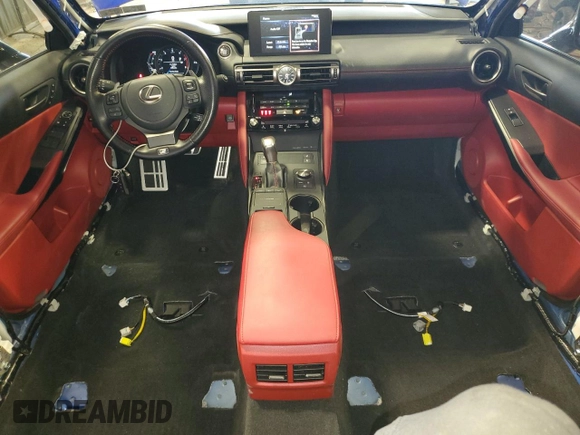2022 Lexus IS 350 F Sport with VIN JTHGZ1E29N5025881, listed as a Copart auction lot 49969045 with 26,300 mi miles and Salvage title. Bid and sale history available at DreamBid. Image 8.