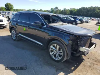 2021 Audi Q7 Premium Plus with VIN WA1LJAF74MD020930, listed as a Copart auction lot 57576505 with 43,557 mi miles and Salvage title. Bid and sale history available at DreamBid. Image 4.