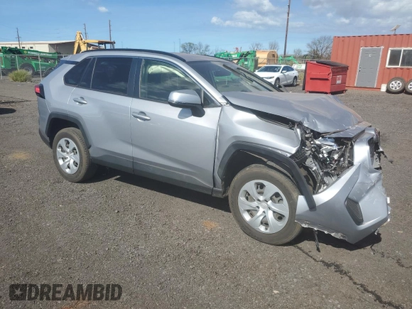 2021 Toyota RAV4 LE with VIN JTMK1RFVXMD075722, listed as a Copart auction lot 72290214 with 0 mi miles and Salvage Title. Bid and sale history available at carsss.com. Image 4.