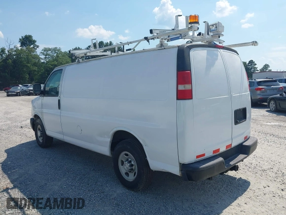 2015 Chevrolet Express Cargo with VIN 1GCWGFCF7F1161232, listed as a IAAI auction lot 42449156 with 168,895 mi miles and . Bid and sale history available at DreamBid. Image 3.