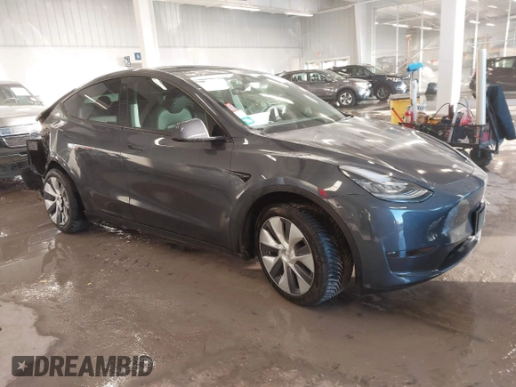 2023 Tesla Model Y Long Range with VIN 7SAYGDEE5PA033341, listed as a IAAI auction lot 41379625 with Not provided miles and . Bid and sale history available at DreamBid. Image 1.