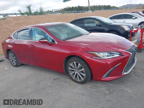 2019 Lexus ES with VIN 58ABZ1B15KU023025, listed as a IAAI auction lot 41913830 with 49,694 mi miles. Bid and sale history available at carsss.com. Image 1.