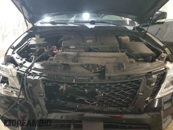 2018 Nissan Armada SV with VIN JN8AY2NC8J9553377, listed as a Copart auction lot 81516004 with 106,757 mi miles and Salvage Title. Bid and sale history available at carsss.com. Image 12.
