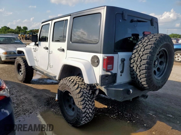 2017 Jeep Wrangler Unlimited Sahara with VIN 1C4HJWEG0HL585262, listed as a Copart auction lot 58748155 with 133,267 mi miles and Salvage title. Bid and sale history available at DreamBid. Image 2.