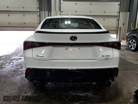 2021 Lexus IS 350 F Sport with VIN JTHGZ1E25M5019817, listed as a Copart auction lot 50634865 with 38,414 mi miles and Salvage Title. Bid and sale history available at DreamBid. Image 6.