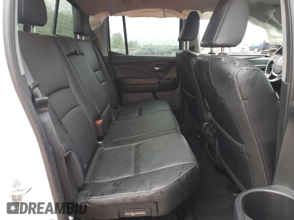 2023 Honda Ridgeline RTL-E with VIN 5FPYK3F78PB015187, listed as a Copart auction lot 57655465 with 57,704 mi miles and Salvage title. Bid and sale history available at DreamBid. Image 10.