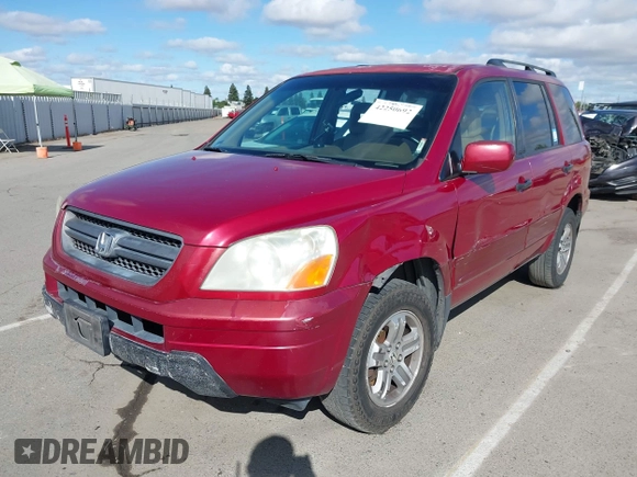 2005 Honda Pilot EX-L with VIN 2HKYF18545H544535, listed as a IAAI auction lot 42250692 with 232,994 mi miles and . Bid and sale history available at DreamBid. Image 21.