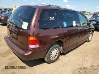 2000 Ford Windstar LX z VIN 2FMZA5141YBA25109, wystawiony jako Copart lot #86814104 z przebiegiem 159 120 mil mil oraz Nie do naprawy • Non repairable. Historia ofert i sprzedaży dostępna na DreamBid. Obrazek 3.