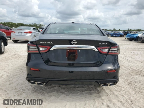 2023 Nissan Maxima Platinum with VIN 1N4AA6FV0PC501797, listed as a Copart auction lot 65560742 with 89 mi miles and Salvage title. Bid and sale history available at DreamBid. Image 6.