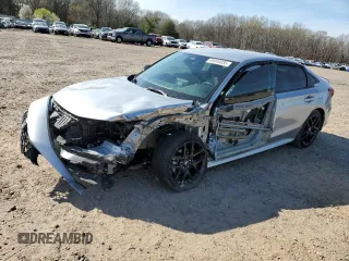 2025 Honda Civic Sedan Sport with VIN 2HGFE2F58SH535233, listed as a Copart auction lot 49340035 with 13,102 mi miles and Salvage Title. Bid and sale history available at carsss.com. Image 1.