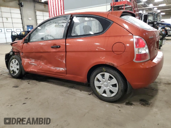 2007 Hyundai Accent GS with VIN KMHCM36C07U019389, listed as a Copart auction lot 47755665 with 111,345 mi miles and Salvage Title. Bid and sale history available at carsss.com. Image 2.