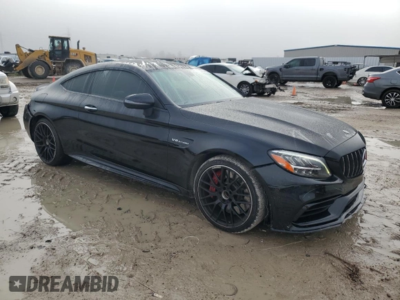 2019 Mercedes-Benz C 63 S AMG with VIN WDDWJ8HB5KF871493, listed as a Copart auction lot 85534294 with 23,205 mi miles and Salvage title. Bid and sale history available at DreamBid. Image 4.