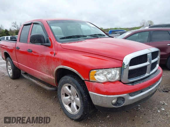 2004 Dodge 1500 SLT with VIN 1D7HU18N94S759601, listed as a IAAI auction lot 41874234 with 222,717 mi miles and . Bid and sale history available at carsss.com. Image 1.