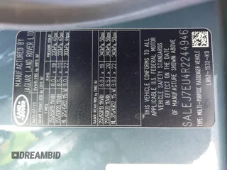 2024 Land Rover Defender S z VIN SALEJ7EU4R2244946, wystawiony jako IAAI lot #42096740 z przebiegiem 17 906 mil mil oraz . Historia ofert i sprzedaży dostępna na DreamBid. Obrazek 9.