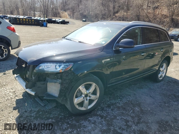 2013 Audi Q7 3.0L TDI Premium Plus with VIN WA1LMAFE0DD009655, listed as a Copart auction lot 49687045 with 0 mi miles and Salvage Title. Bid and sale history available at carsss.com. Image 1.