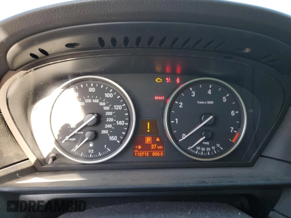 2009 BMW 5 Series 528i with VIN WBANU53589C123021, listed as a Copart auction lot 41769955 with 110,715 mi miles and Salvage Title. Bid and sale history available at carsss.com. Image 9.