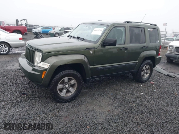 2008 Jeep Liberty Sport with VIN 1J8GN28K48W215447, listed as a IAAI auction lot 41159200 with 188,958 mi miles. Bid and sale history available at carsss.com. Image 2.