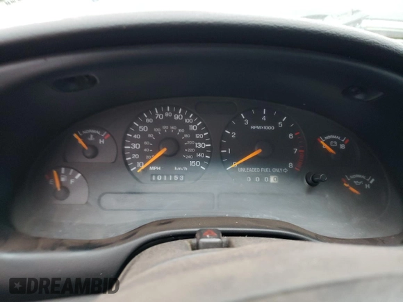 1997 Ford Mustang GT with VIN 1FALP42X7VF193459, listed as a Copart auction lot 57617454 with 101,153 mi miles and Non repairable. Bid and sale history available at DreamBid. Image 9.